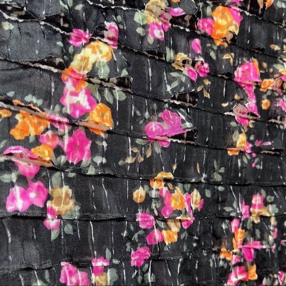 Free People Floral Ruffle Mini Dress - Picture 5 of 15